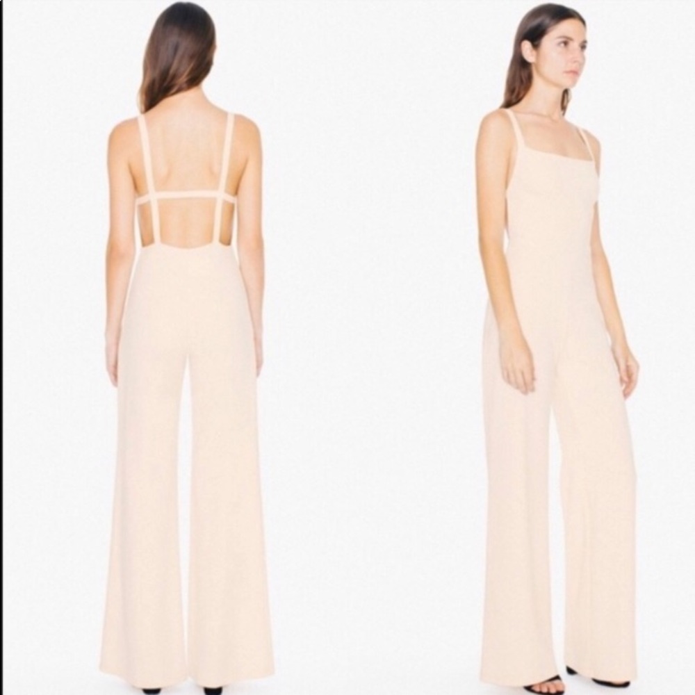 Xs American Apparel Ivory Jumpsuit